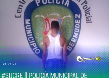 Policía Municipal de Carúpano detiene a hombre por agredir físicamente a una mujer
