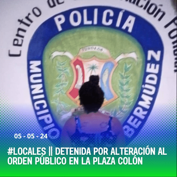 mujer alteracion-orden-publico-plaza-colon