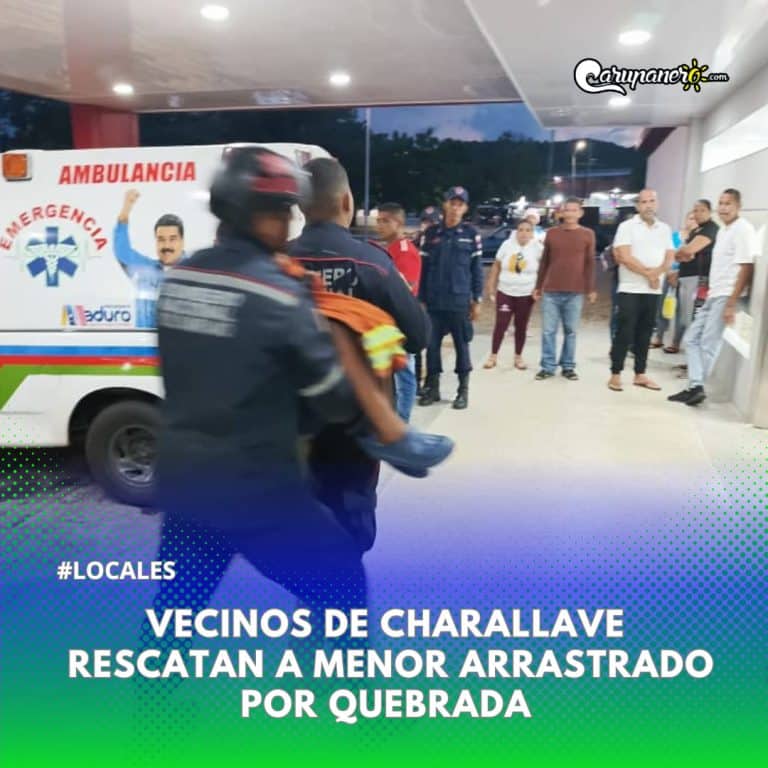 Vecinos de Charallave Rescatan a Menor arrastrado por Quebrada.