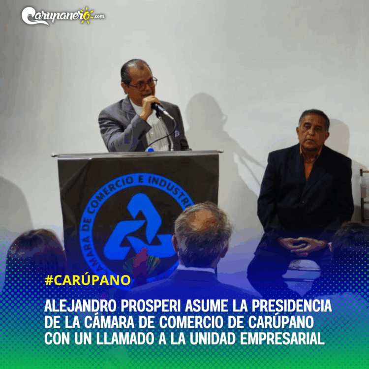 Alejandro Prosperi asume la presidencia de la Cámara de Comercio de Carúpano con un llamado a la unidad empresarial