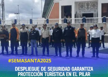 Despliegue de seguridad garantiza protección turística en El Pilar durante la «Semana Santa Segura 2025»