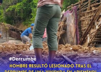 Hombre resultó lesionado tras el derrumbe de una vivienda en Arismendi