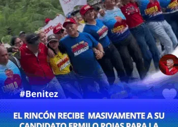 Masiva Recepción al Candidato Amalio Rojas en su visita a El Rincón, Municipio Benítez