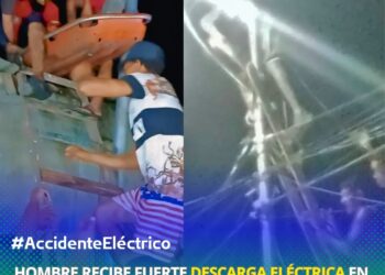 Hombre recibe fuerte descarga eléctrica en Carúpano