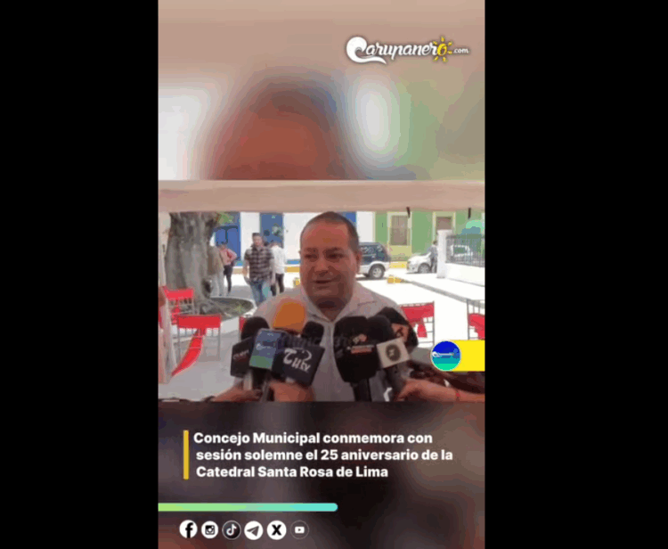 Concejo Municipal conmemora 25 años de la Catedral Santa Rosa
