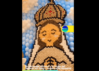 Arte y Fe en Margarita: Homenaje gigante a la Virgen del Valle con globos