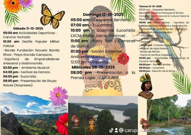 Municipio Benítez se Prepara para la «XXL Feria de la Resistencia Indígena» y su XLIX Aniversario de la Virgen del Pilar