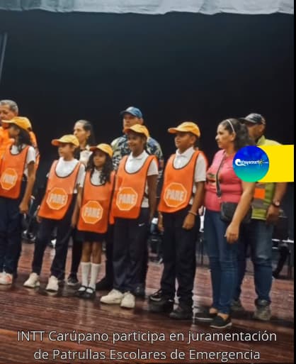 JURAMENTACIÓN PATRULLAS ESCOLARES EN CARÚPANO