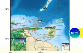 Sismo de magnitud 2.8 se registró esta madrugada frente a las costas de Macuro