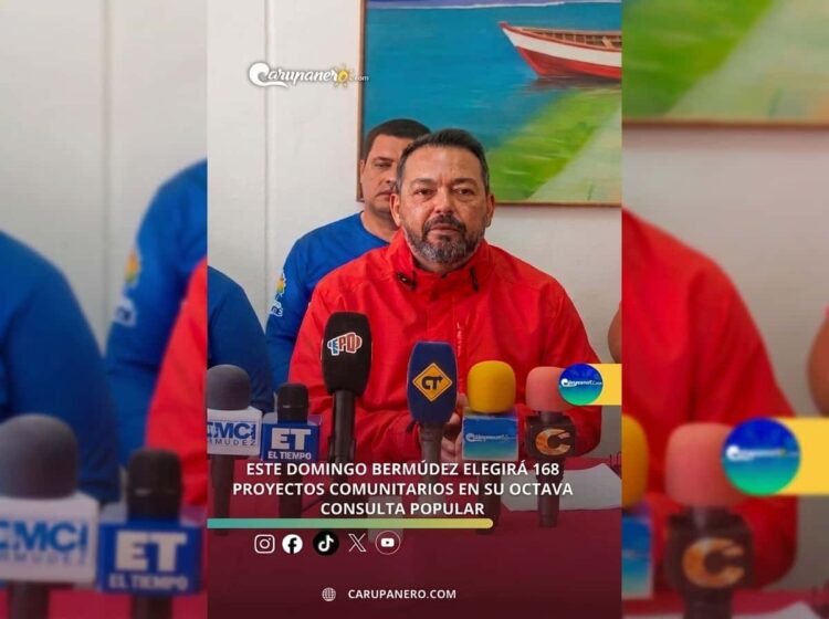 Bermúdez elegirá 168 proyectos comunitarios en su octava Consulta Popular