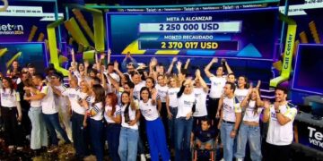 La jornada benéfica «Unidos por Venezuela» cerró este sábado con una recaudación final de 2.370.017 dólares, superando ampliamente las proyecciones iniciales